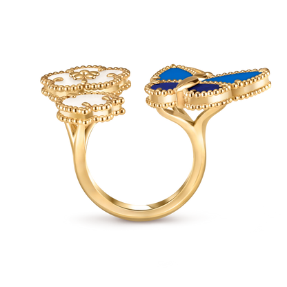 [moco jewelrys]2026 NEW MODEL SPRING LUCKY 3 MOTIF GOLD RING