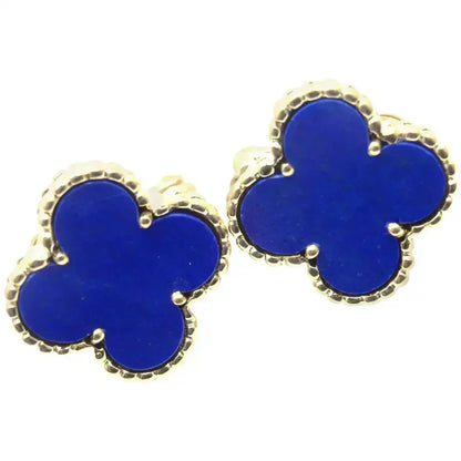 [moco jewelrys]CLOVER MINI 9.5MM TURQUOISE EARRINGS