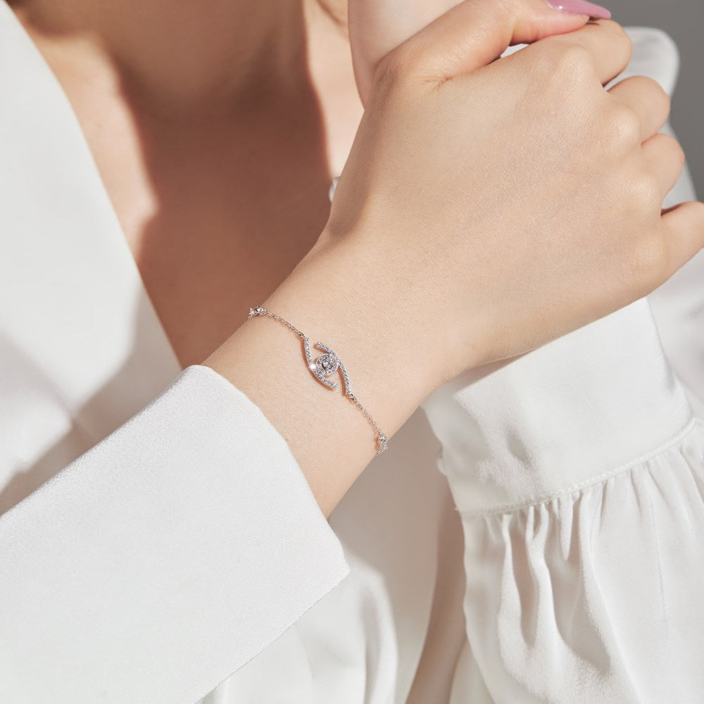 [moco jewelrys]Lucky Eye Pave-Set Diamond Bracelet