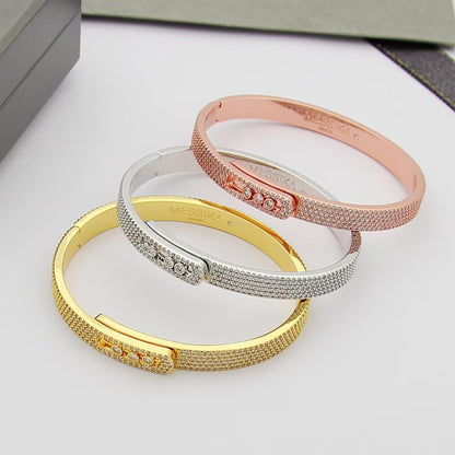 [moco jewelrys ]Move Noa Full Pavé Diamond Bangle Bracelet