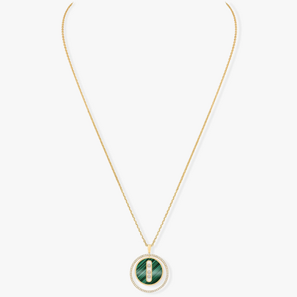 [moco jewelrys ]moco jewelrys MOVE 3 DIAMOND MALACHITE GOLD DIAMOND NECKLACE