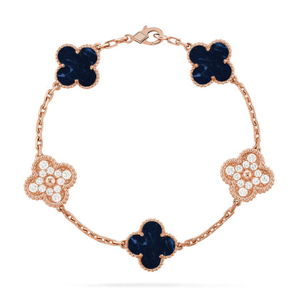 [Moco jewelrys]CLOVER 5 MOTIF PIETERSITE BRACELET COLLECTION