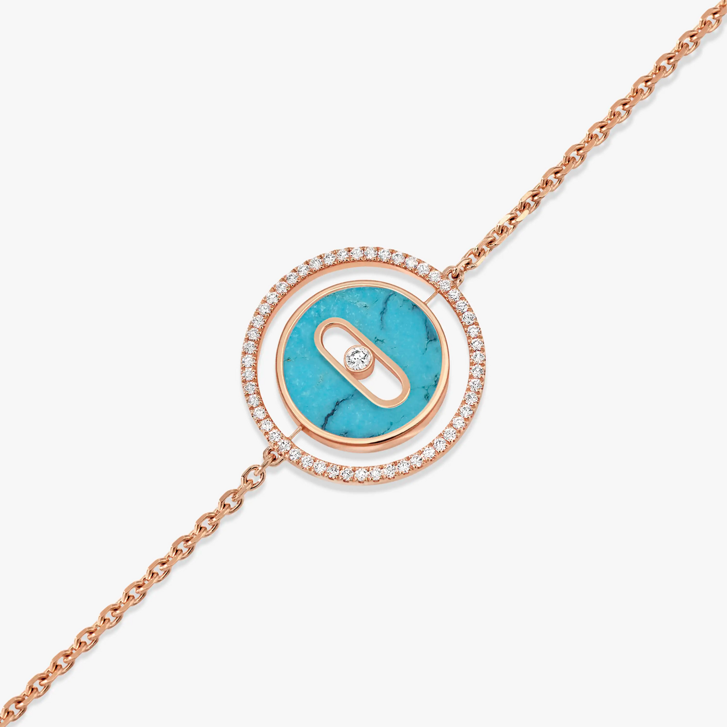 [moco jewelrys ]moco jewelrys MOVE TURQUOISE PINK GOLD DIAMOND BRACELET