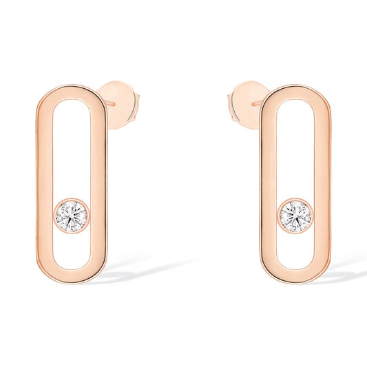 [moco jewelrys ]MOVE UNO SMALL 1 DIAMOND EARRINGS