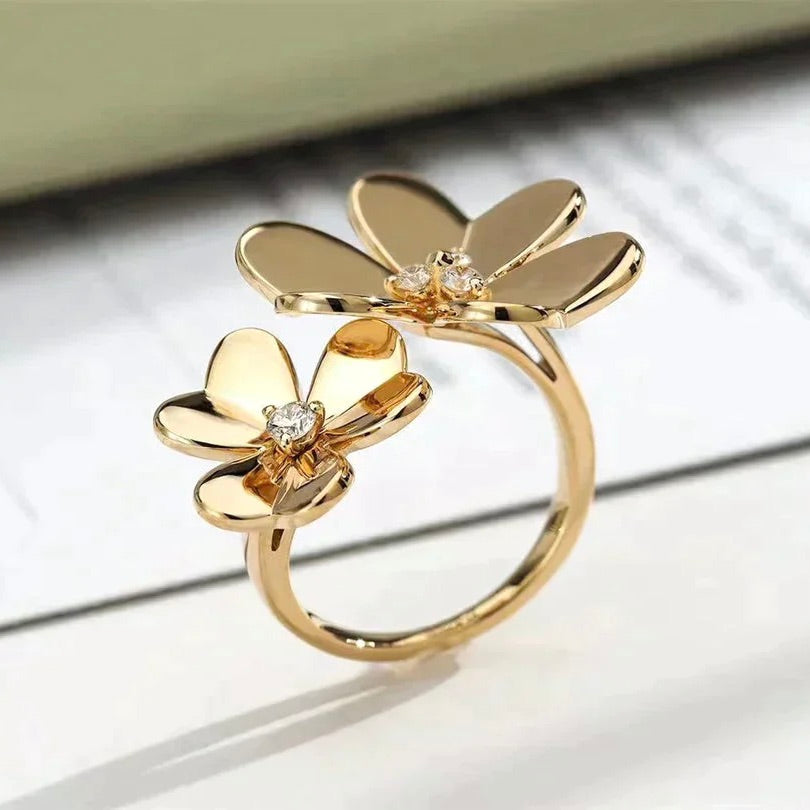 [moco jewelrys]CLOVER COMOS GOLD DIAMOND RING