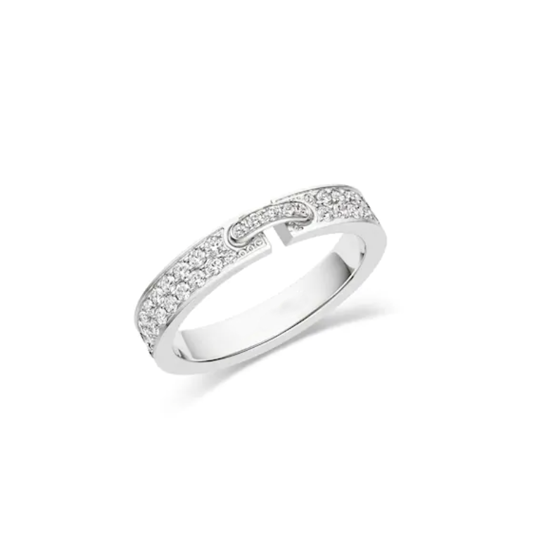 [moco jewelrys]ALLIANCE LIENS VIDENCE PAVED DIAMOND 4MM RING