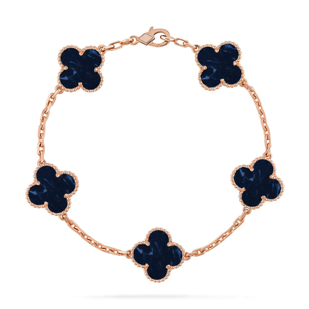 [Moco jewelrys]CLOVER 5 MOTIF PIETERSITE BRACELET COLLECTION