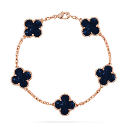 [Moco jewelrys]CLOVER 5 MOTIF PIETERSITE BRACELET COLLECTION