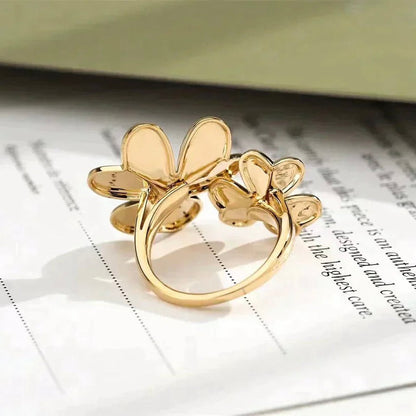 [moco jewelrys]CLOVER COMOS GOLD DIAMOND RING