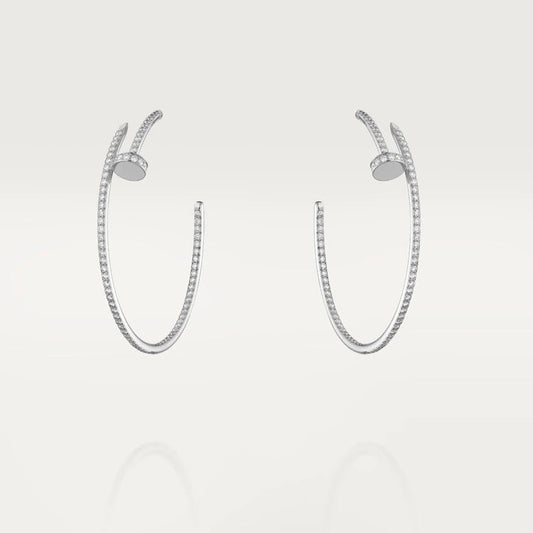 [moco jewelrys]JUSTE EARRINGS FULL DIAMONDS 1.8MM