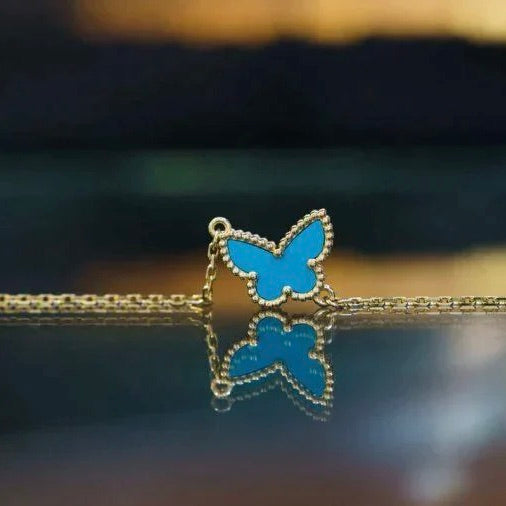[moco jewelrys]BUTTERFLY TURQUOISE BUTTERFLY BRACELET