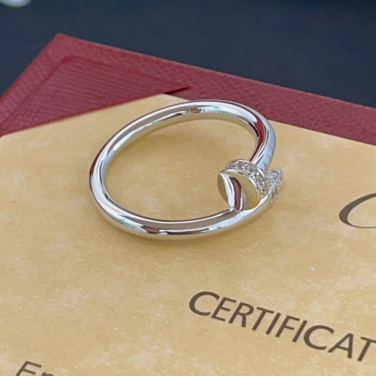 [moco jewelrys]JUSTE RING 2.65MM Silver DIAMOND