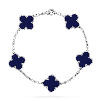 [Moco jewelrys]CLOVER 5 MOTIF LAPIS LAZULI BRACELET COLLECTION