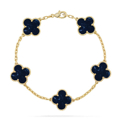[Moco jewelrys]CLOVER 5 MOTIF PIETERSITE BRACELET COLLECTION