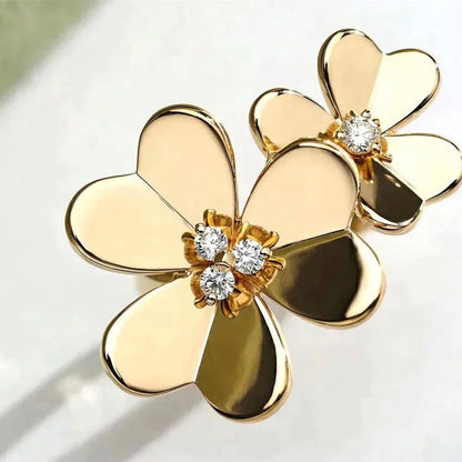 [moco jewelrys]CLOVER COMOS GOLD DIAMOND RING