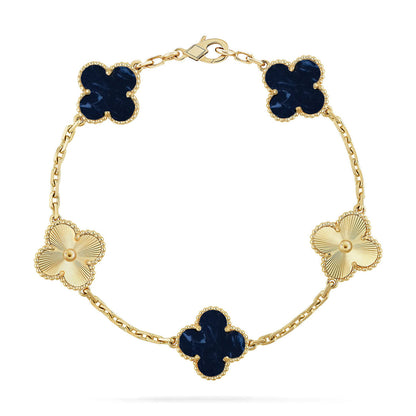 [Moco jewelrys]CLOVER 5 MOTIF PIETERSITE BRACELET COLLECTION