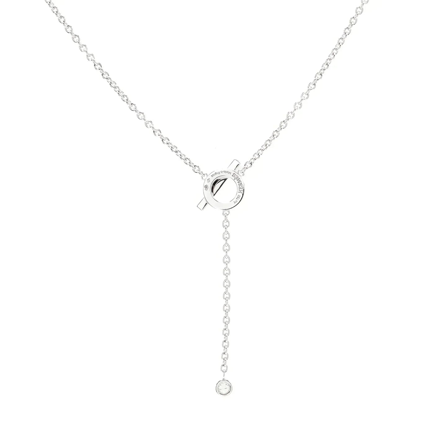 [moco jewelrys]FINESSE SILVER DIAMOND NECKLACE