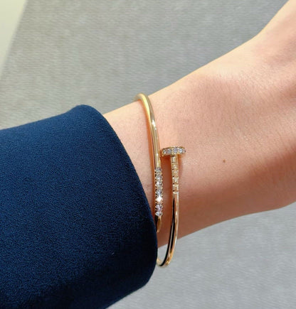 [moco jewelrys]JUSTE BRACELET 2.5MM DIAMONDS NEW