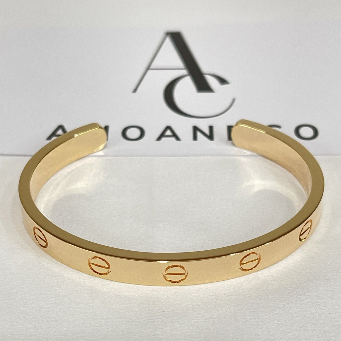 [moco jewelrys]LOVE BRACELET 6.1MM OPEN CUFF