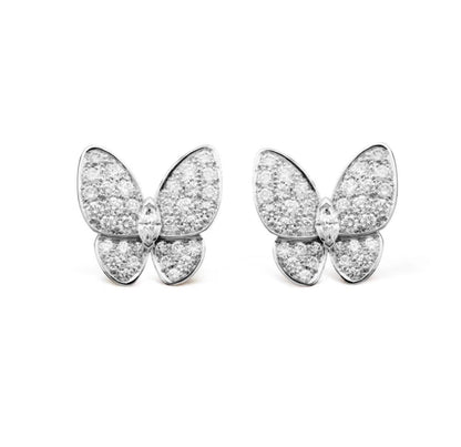 [moco jewelrys]BUTTERFLY ALL DIAMOND EARRINGS