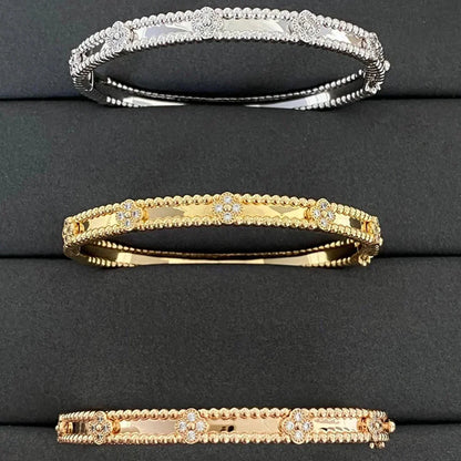 [moco jewelrys]CLOVER BRACELET 4MM DIAMONDS