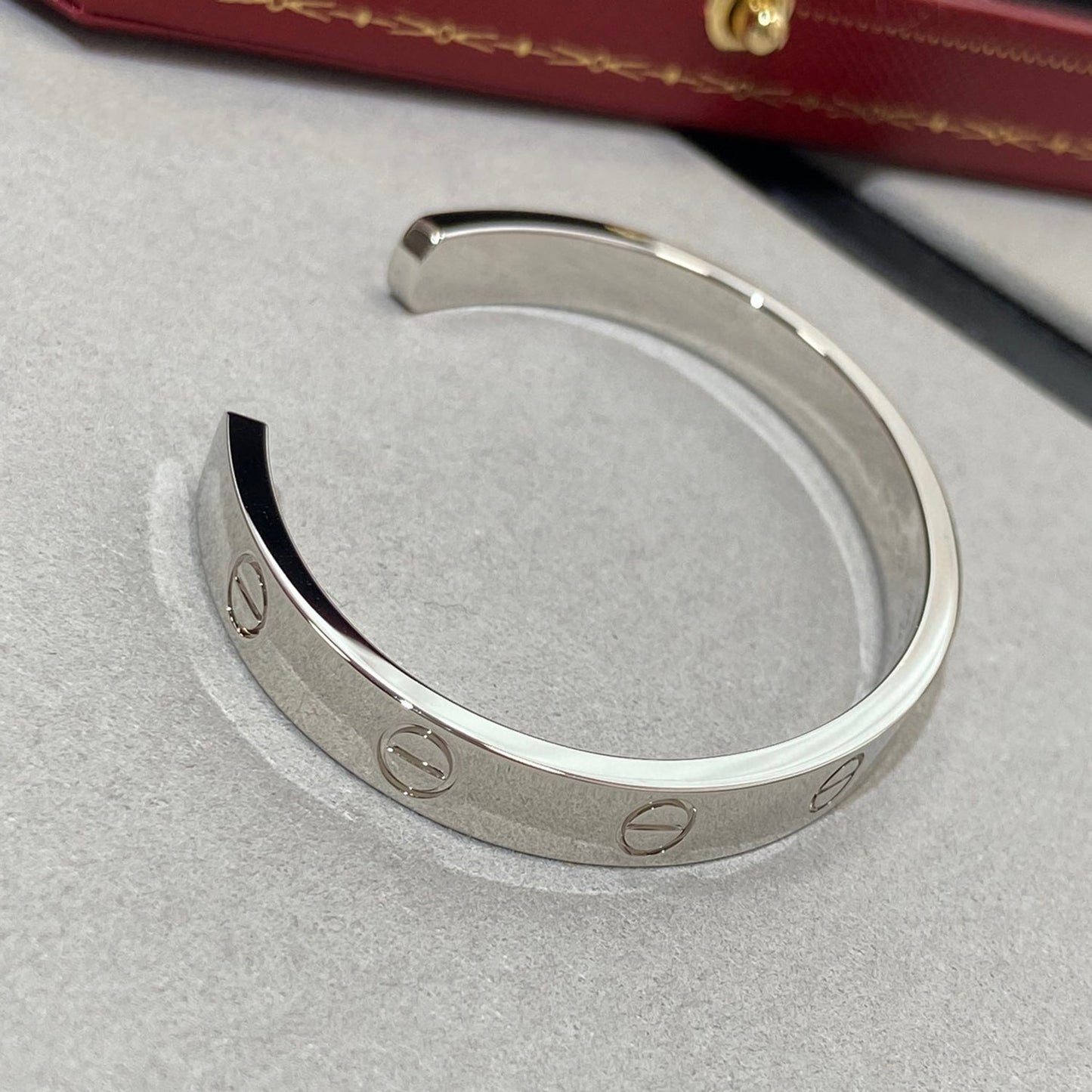 [moco jewelrys]LOVE BRACELET 6.1MM 1 DIAMOND OPEN CUFF