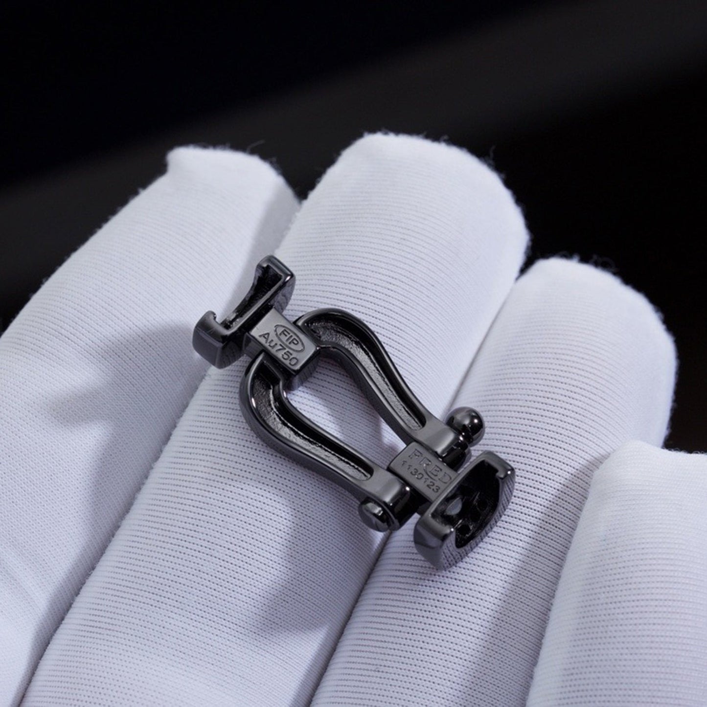 [moco jewelrys]FORCE LARGE SERIES HORSESHOE BLACK SAMURAI BRACELET