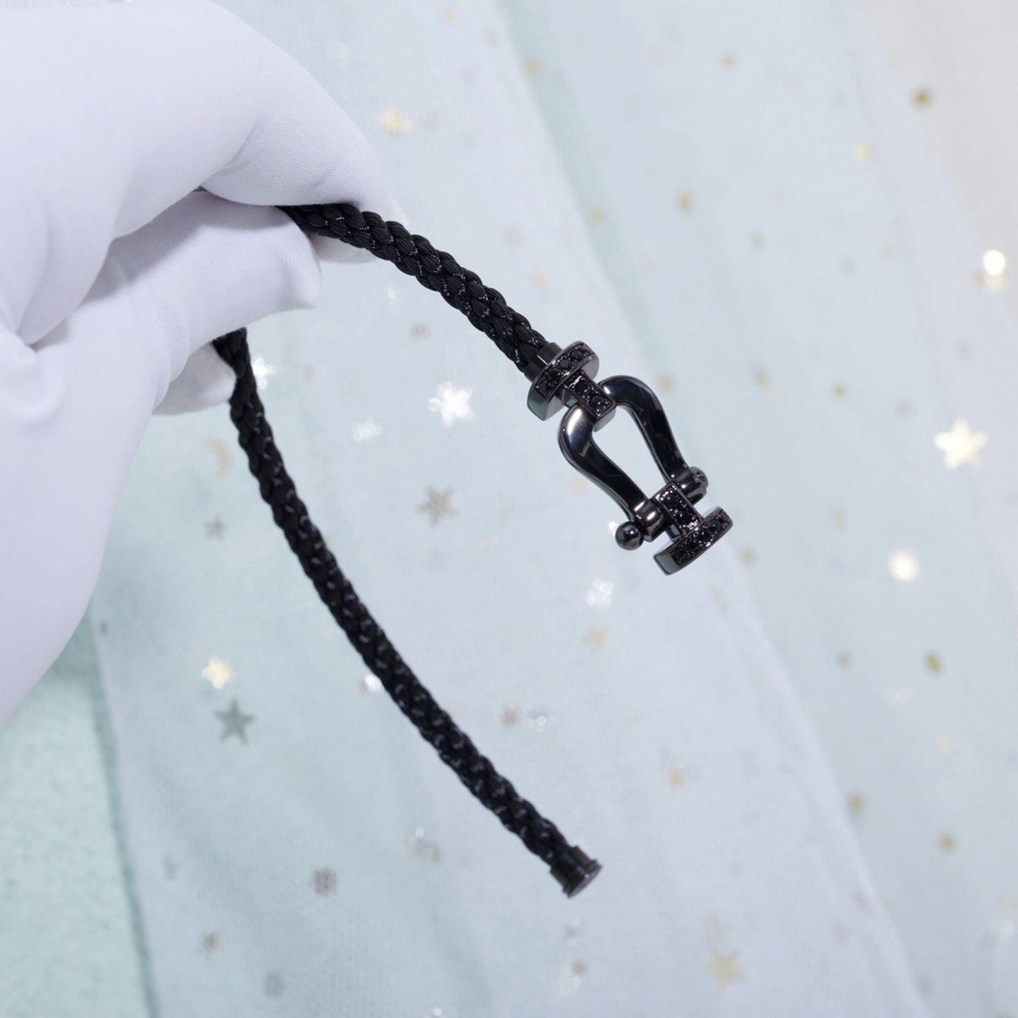 [moco jewelrys]FORCE LARGE SERIES HORSESHOE BLACK SAMURAI BRACELET