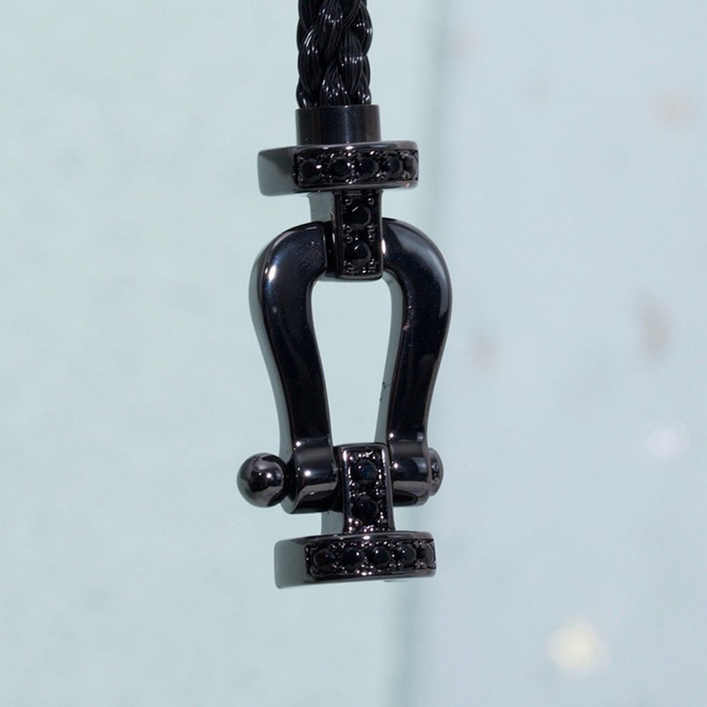 [moco jewelrys]FORCE LARGE SERIES HORSESHOE BLACK SAMURAI BRACELET