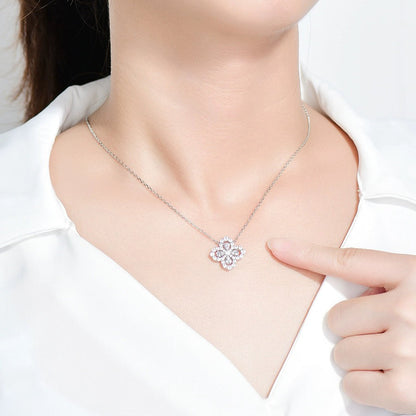[moco jewelrys]LOOP NECKLACE FULL MOTIF DIAMOND 16MM MULTIPLE COLORS