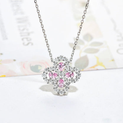 [moco jewelrys]LOOP NECKLACE FULL MOTIF DIAMOND 16MM MULTIPLE COLORS