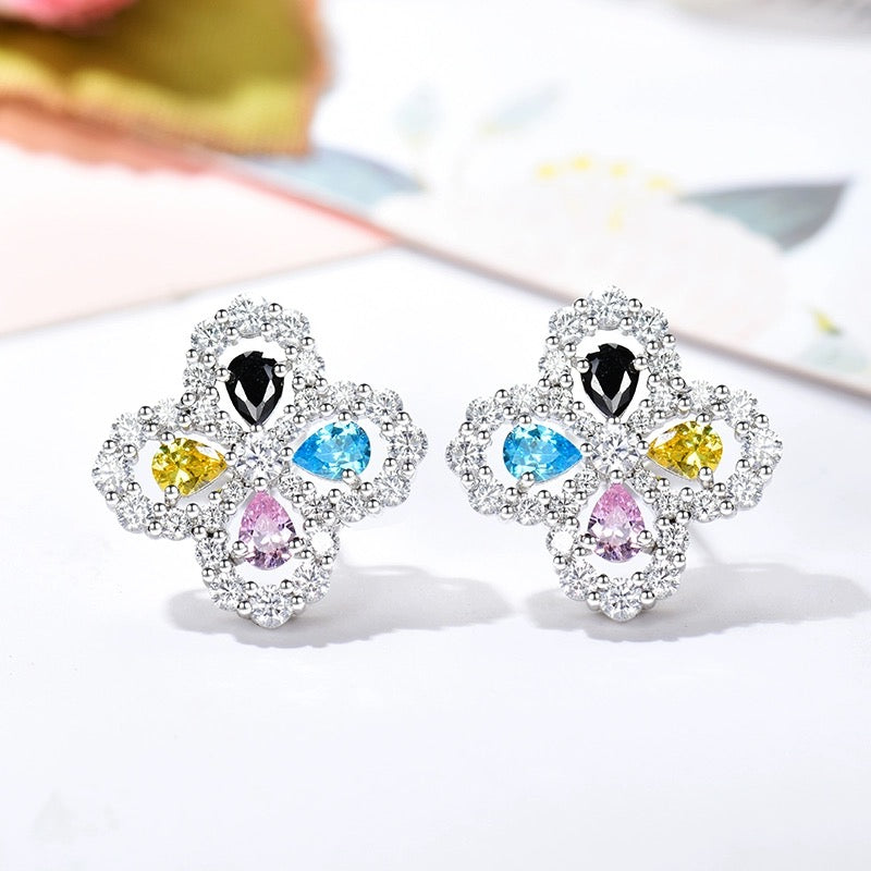 [moco jewelrys]LOOP EARRINGS FULL MOTIF DIAMOND 16MM
