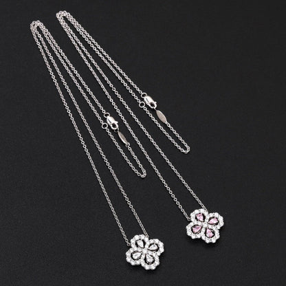 [moco jewelrys]LOOP NECKLACE FULL MOTIF DIAMOND 16MM MULTIPLE COLORS