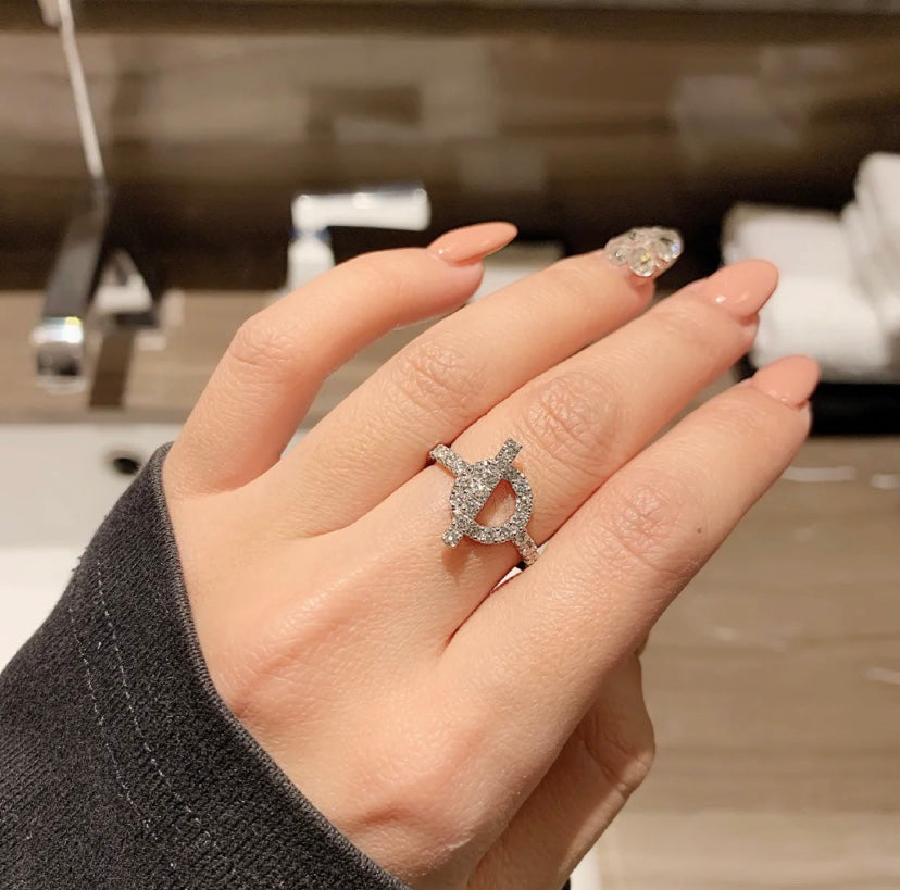 [moco jewelrys]ECHAPPEE RING SILVER DIAMOND