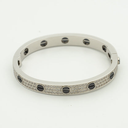 [moco jewelrys]LOVE BRACELET 6.1MM DIAMOND-PAVED CERAMIC