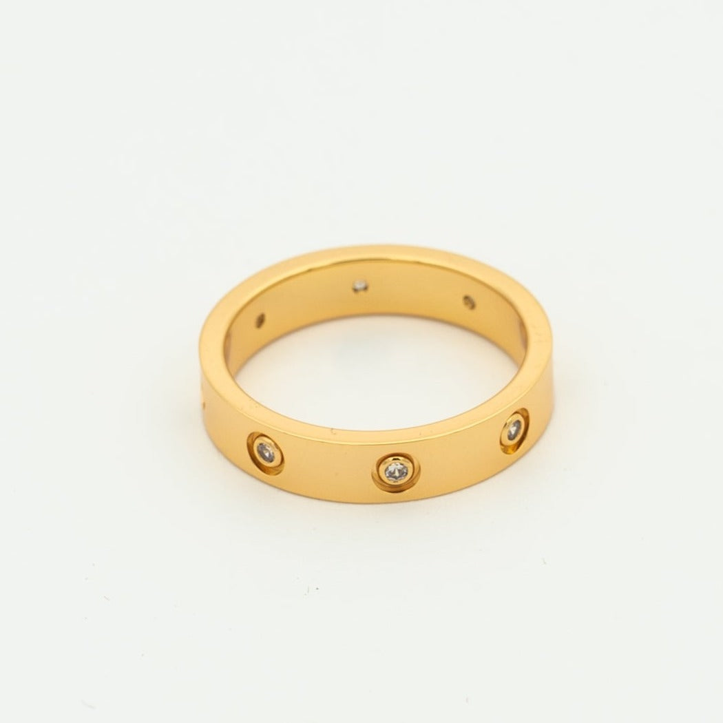 [moco jewelrys]LOVE RING 3.6MM 8 DIAMONDS