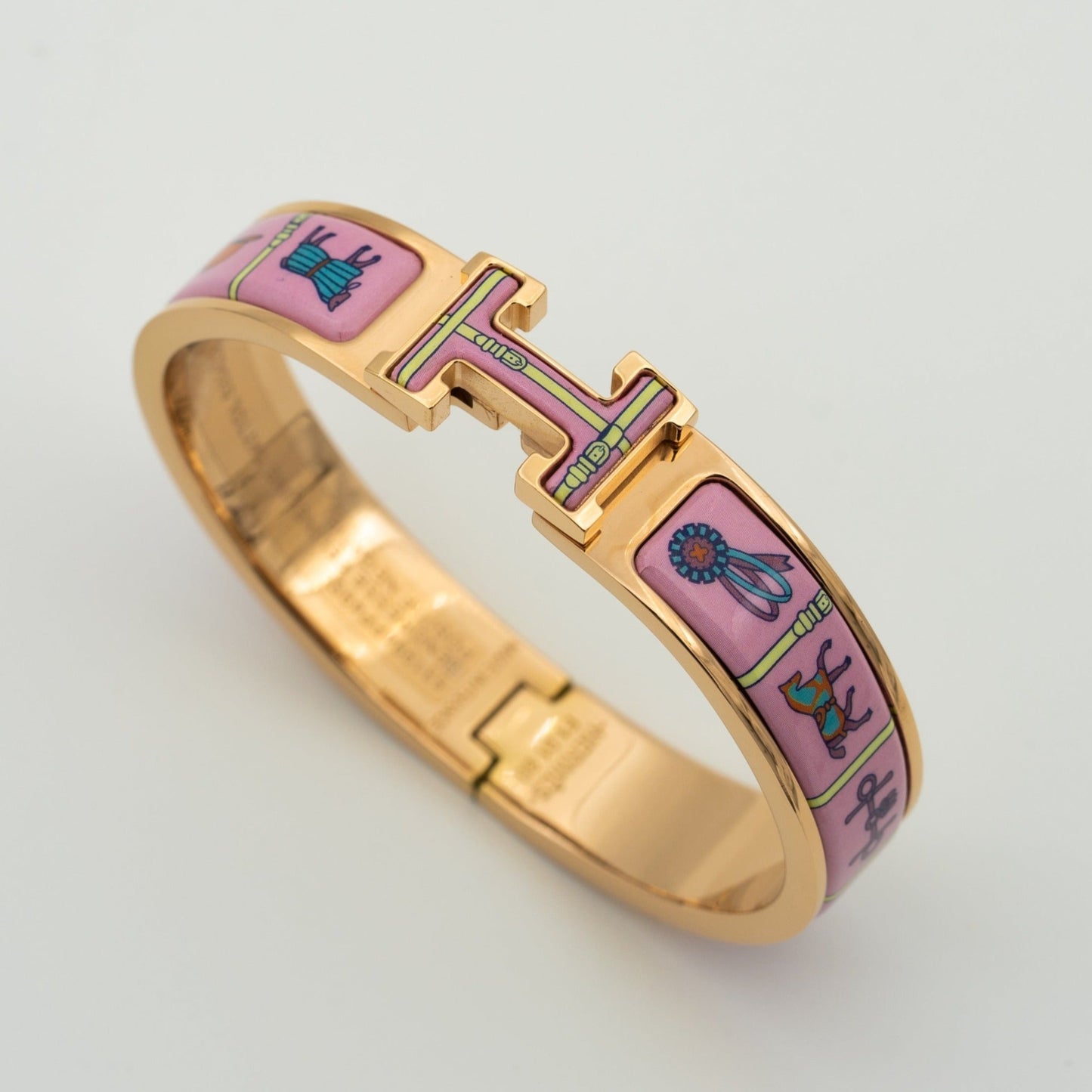 [moco jewelrys]H PINK GOLD BRACELET PINK CERAMIC