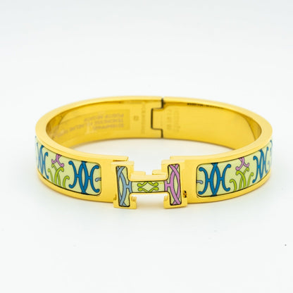 [moco jewelrys]H BRACELET BEIGE MULTICOLOR