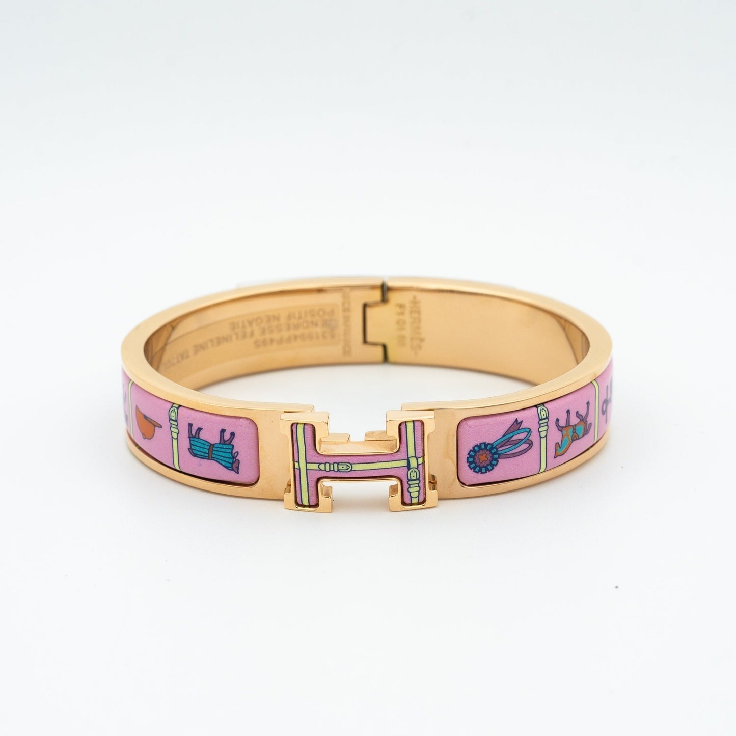 [moco jewelrys]H PINK GOLD BRACELET PINK CERAMIC