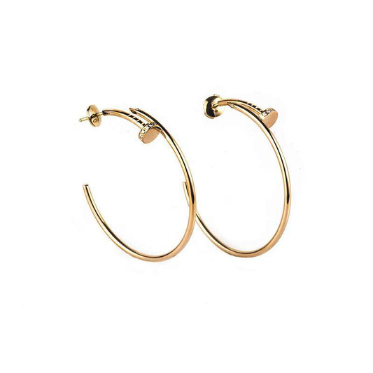 [moco jewelrys]JUSTE EARRINGS GOLD DIAMONDS 1.8MM