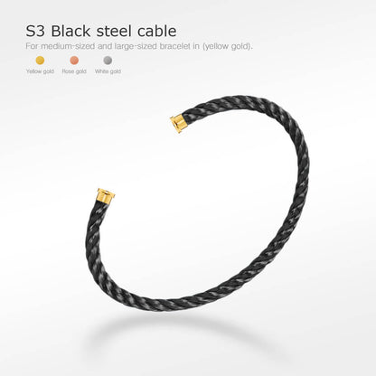 [moco jewelrys]FORCE SERIES BRACELET CABLES 50 CHOICES (DIY SELECTION)