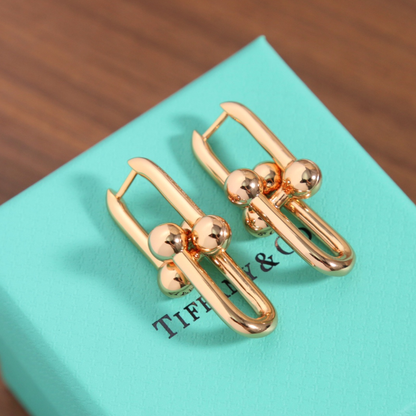 [moco jewelrys]TF HORSESHOE BUCKLE EARRINGS