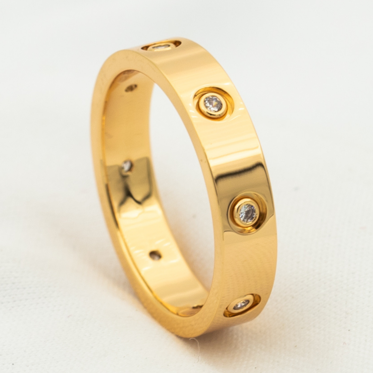 [moco jewelrys]LOVE RING 3.6MM 8 DIAMONDS