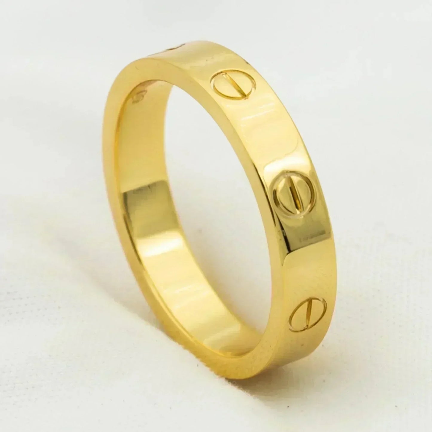 [moco jewelrys]LOVE RING 4MM 1 DIAMOND GOLD
