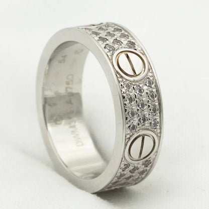 [moco jewelrys]LOVE RING 5.5MM DIAMONDS PAVED