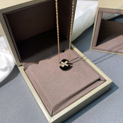 [moco jewelrys]JEUX DE PINK GOLD DIAMOND NECKLACE
