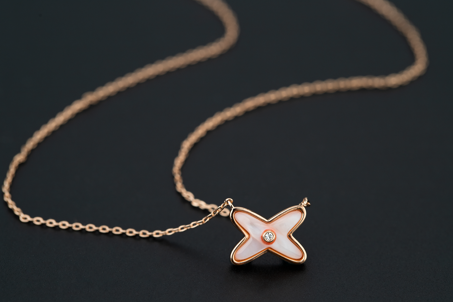 [moco jewelrys]JEUX DE NECKLACE 1 DIAMOND