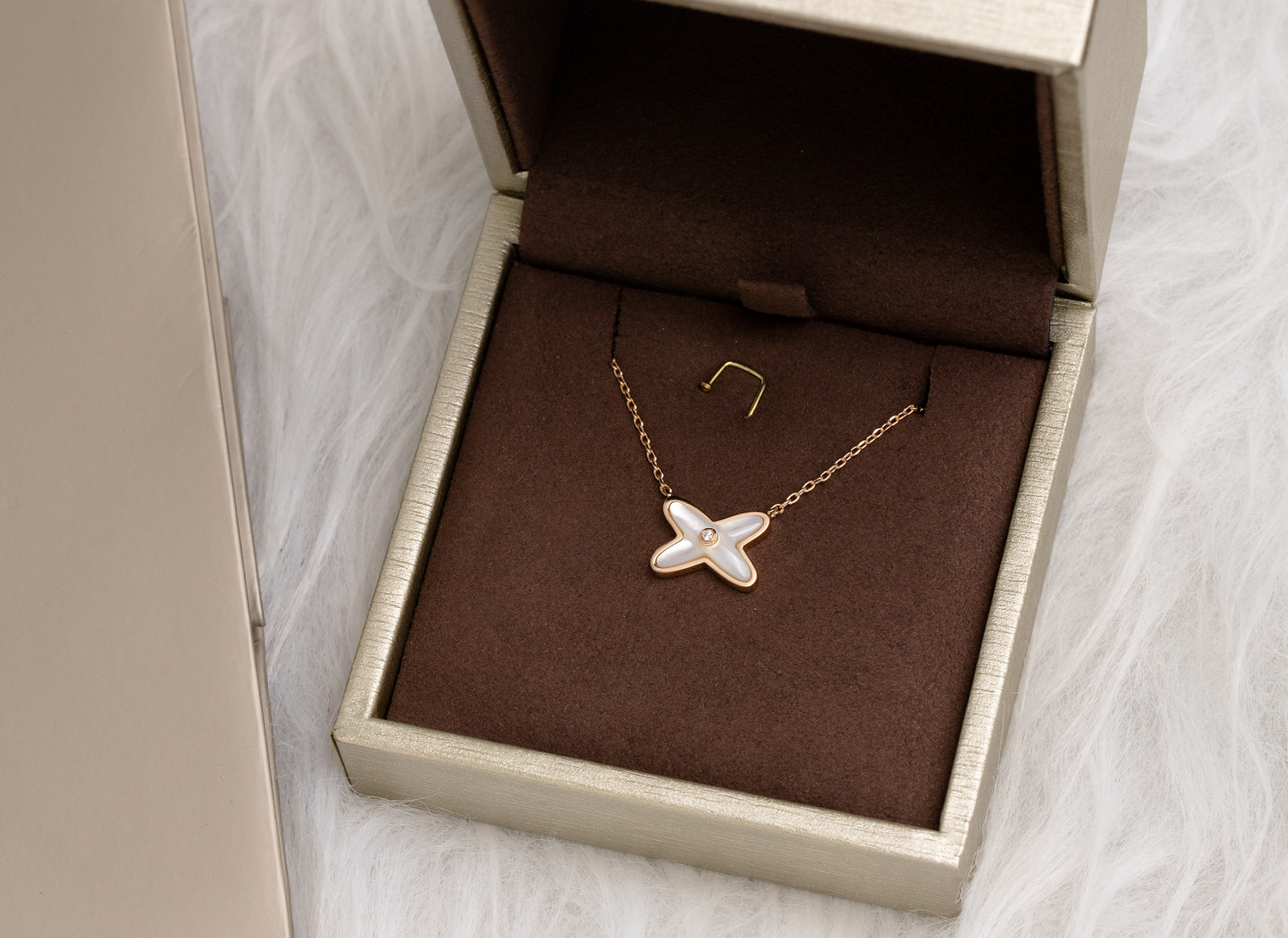 [moco jewelrys]JEUX DE NECKLACE 1 DIAMOND