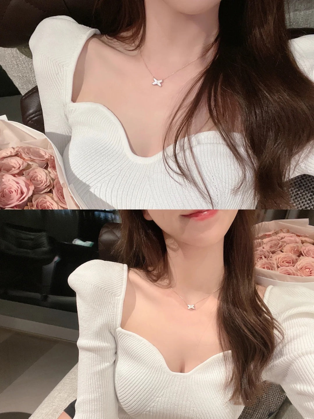 [moco jewelrys]JEUX DE NECKLACE 1 DIAMOND