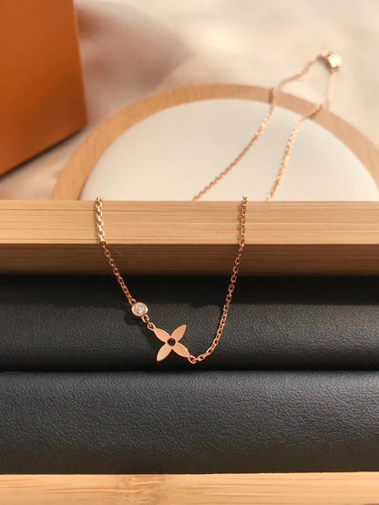 [moco jewelrys]BLOSSOM PENDANT PINK GOLD AND DIAMOND